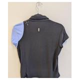 Jamie Sadock Zip-Front Polo Shirt - Size Small