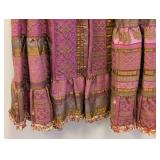 Oilily Patchwork Skirt - Pink & Gold Jacquard, EU 38