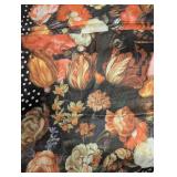 Oilily Scarf - Floral Print with Polka Dot Border