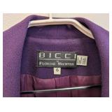 Bicci by Florine Wachter Purple Skirt Suit - Size 6
