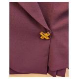 Bicci by Florine Wachter Purple Skirt Suit - Size 6