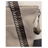 Citi Collective Neoprene Tote Bag - Beige with Striped Webbing Straps