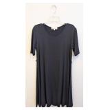 Johnny Was Calmé Dress - Black Stretch Cotton - Size S