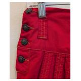 Oilily Red Cotton Skirt - Size 36 (Medium)