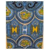 Oilily Blue Scarf - Paisley Print, 12 x 68 in