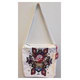 Oilily Summer of Love Tote in White Multicolor Print
