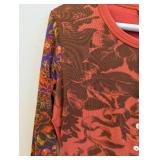 Oilily Patchwork Floral Button-Up Top - Women