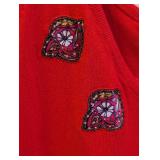 Oilily Red Beaded Embellished Top - Women