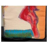 Lalo Morales Velvet Painted Purse - Hand-Painted Portrait
