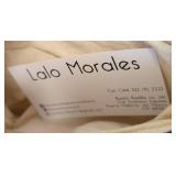 Lalo Morales Velvet Painted Purse - Hand-Painted Portrait