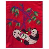 Vintage Panda & Phoenix Embroidered Vest - Chinese Style, Women