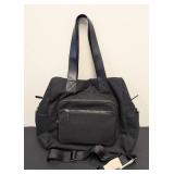 Citi Collective Canvas Bag (Large) - Black, Front Zip Pocket