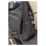 Citi Collective Canvas Bag (Large) - Black, Front Zip Pocket