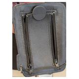 Handcrafted Leather Crossbody Wallet - Embossed Face Panel - No Maker Mark