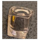Lucite Rings - 3-Piece Geometric Ring Set, Size 6.5-7 (Lot of 3)