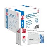 MSRP $120 = 1 Case (1000 gloves) NEW Basic NGPF 7002 Synguard Latex-Free Powder-Free Protein-Free Nitrile Exam Gloves - Size Medium
