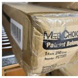1 Case (250 each) NEW MediChoice PC7201 20" x 20" Latex-Free Patient Belongings Bags with Drawstrings - Clear