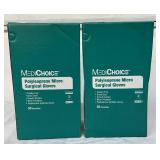 MSRP $220 = 2 Boxes (100 Pairs) MediChoice Polyisoprene Micro Surgical Gloves Size 7/Medium – Sterile, Powder-Free, Latex-Free, For Surgical & Clinical Use - 9Mil Thickness Plus Micro Sensitivit