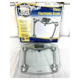 The Biggest Loser Taylor Glass Electronic Digital Scale, 400 lb Capacity, 0.2 lb Precision, Large LCD Display, Tempered Glass Platform, Home Fitness Weight Scale - Open Box