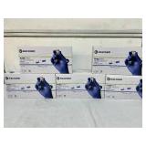 MSRP $150 = 5 Boxes (1150 gloves) HALYARD PUREZERO ULTRA VIOLET Nitrile Biotechnology Gloves, LARGE, 3.5 Mil, Tested against 57 chemicals, fentanyl & chemotherapy drugs, Violet Color Signifies Hig