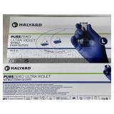 MSRP $150 = 5 Boxes (1150 gloves) HALYARD PUREZERO ULTRA VIOLET Nitrile Biotechnology Gloves, LARGE, 3.5 Mil, Tested against 57 chemicals, fentanyl & chemotherapy drugs, Violet Color Signifies Hig