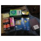 Mailing labels, chalk, Swiffer pads...