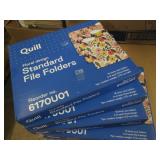 5 12 packs of Quill floral file fol...