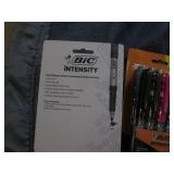 4 12 packs of Bic permanent markers...