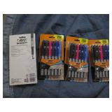 4 12 packs of Bic permanent markers...