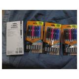 4 12 packs of Bic permanent markers...