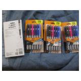 4 12 packs of Bic permanent markers...