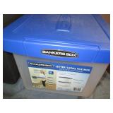 5 Plastic file boxes...