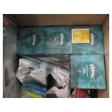 Markers, Post it notes, Kleenex pen...