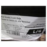 150. 60 Gallon trash bags...