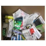 Pens, tape, postits, markers, stapl...