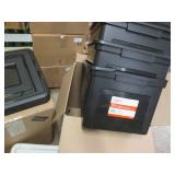 8 Staples file boxes and a plastic ...