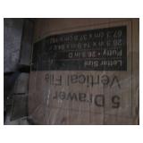 5 Drawer vertical file with lock an...