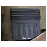 4 Plastic totes with lids...