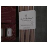 6 Unscented candles, 3 packs of moo...