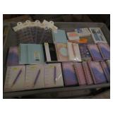 Lot of notebooks and stationery sup...