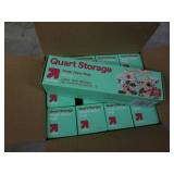 12 20 count quart zipper bags...