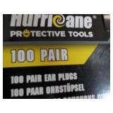 100 pair Hurricane Ear Plugs...