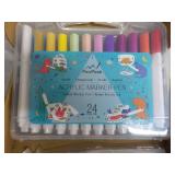 24 Acrylic Marker Pen Painting Kit...