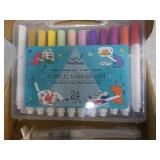 24 Acrylic Marker Pen Painting Kit...