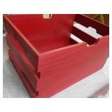 Red Wood Box 18 x 13 x 10"...