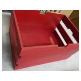 Red Wood Box 18 x 13 x 10"...
