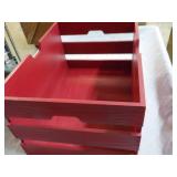 Red Wood Box 18 x 13 x 10"...