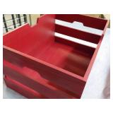 Red Wood Box 18 x 13 x 10"...