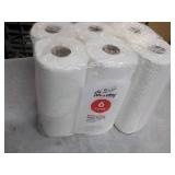 6 rolls 2 ply Paper Towels...