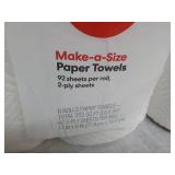 6 rolls 2 ply Paper Towels...